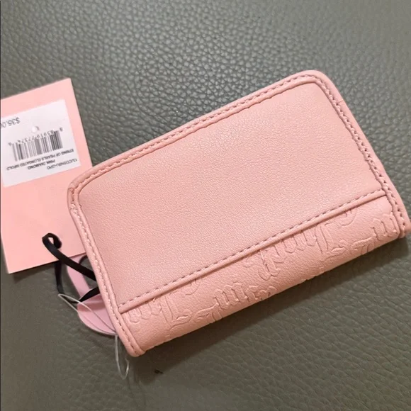 Juicy Couture Pink Embossed Card Wallet - Picture 3 of 4